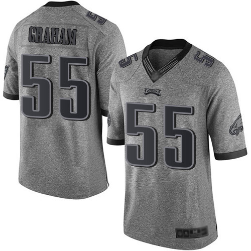 Men NFL Philadelphia Eagles #55 Brandon Graham Limited Gray Gridiron Football->philadelphia eagles->NFL Jersey